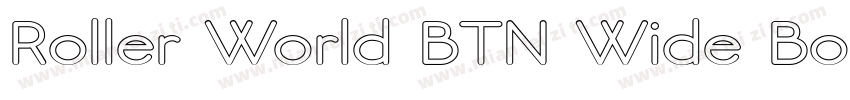 Roller World BTN Wide Bold Out字体转换